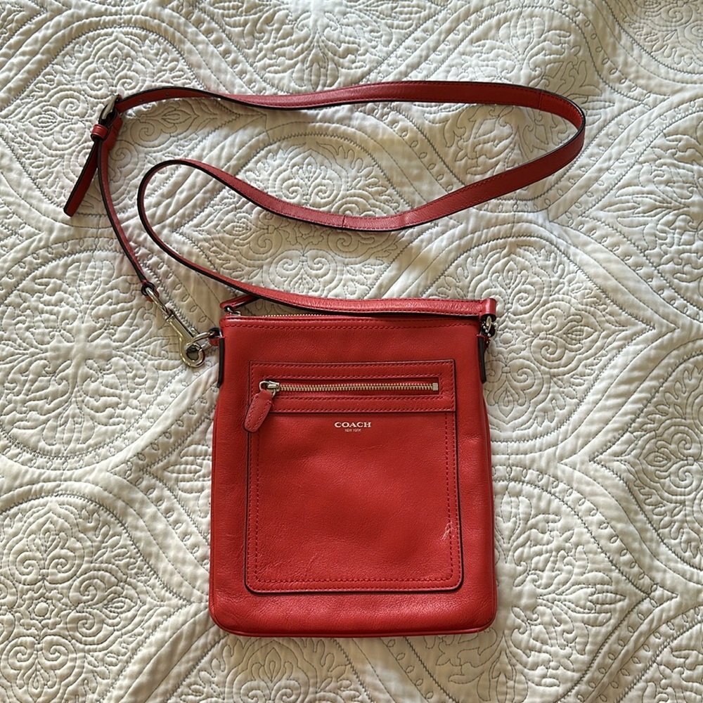 Red Coach Crossbody